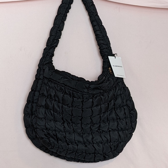 Glamorous Bags Glamorous Oversized Padded Nylon Shoulder Bag In